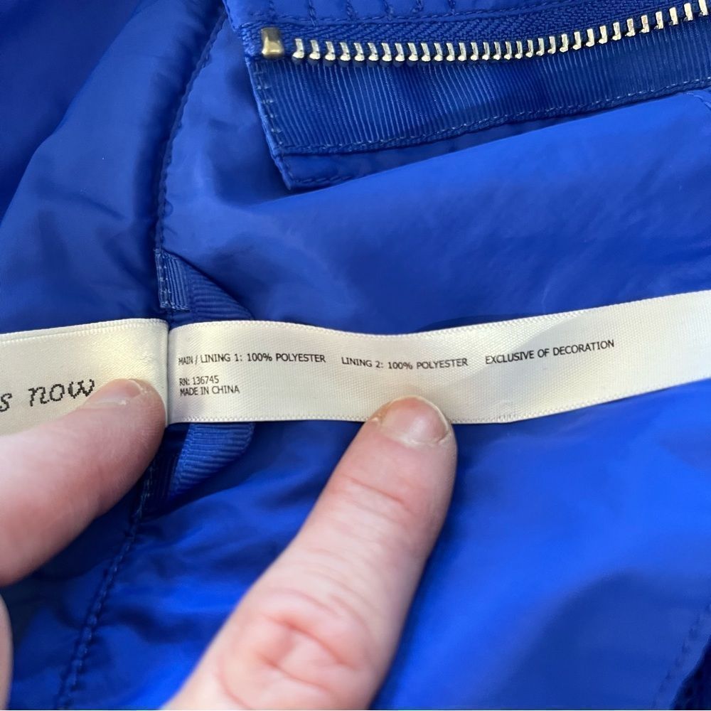 Lorna Jane active blue jacket zipper closure elastic cuffs and waist size M - Picture 12 of 12